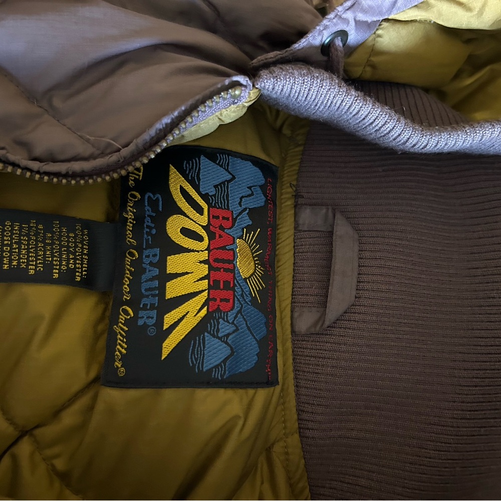 Eddie Bauer Gray and Yellow Ski Jacket